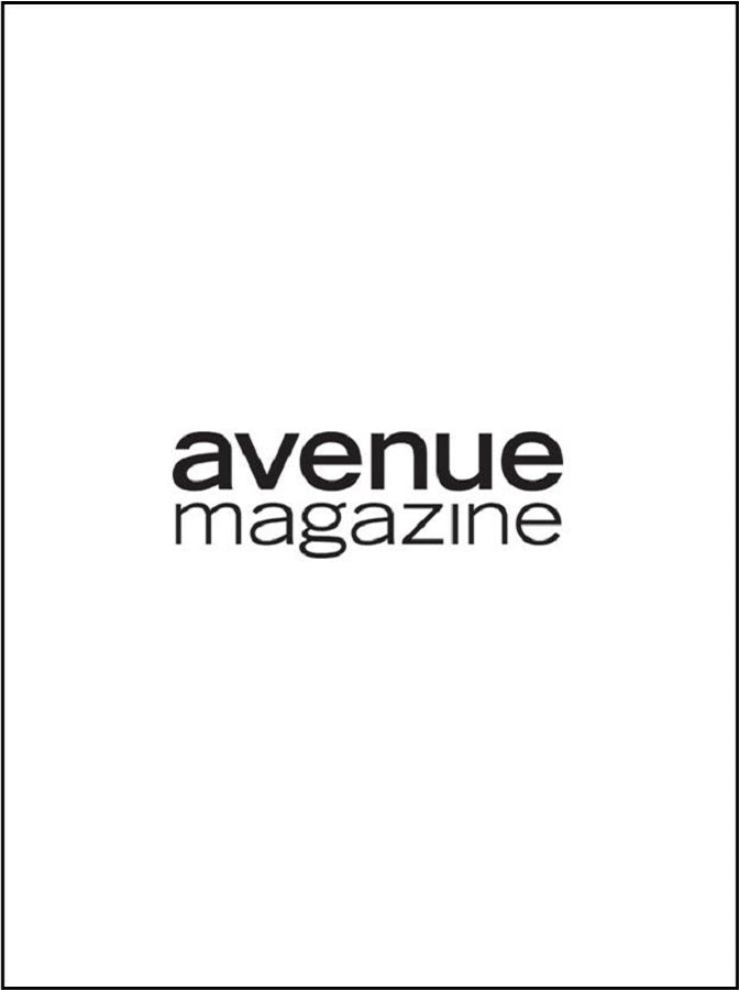 Avenue Magazine Heather Marks wearing Lauren Bagliore Fashion Coats