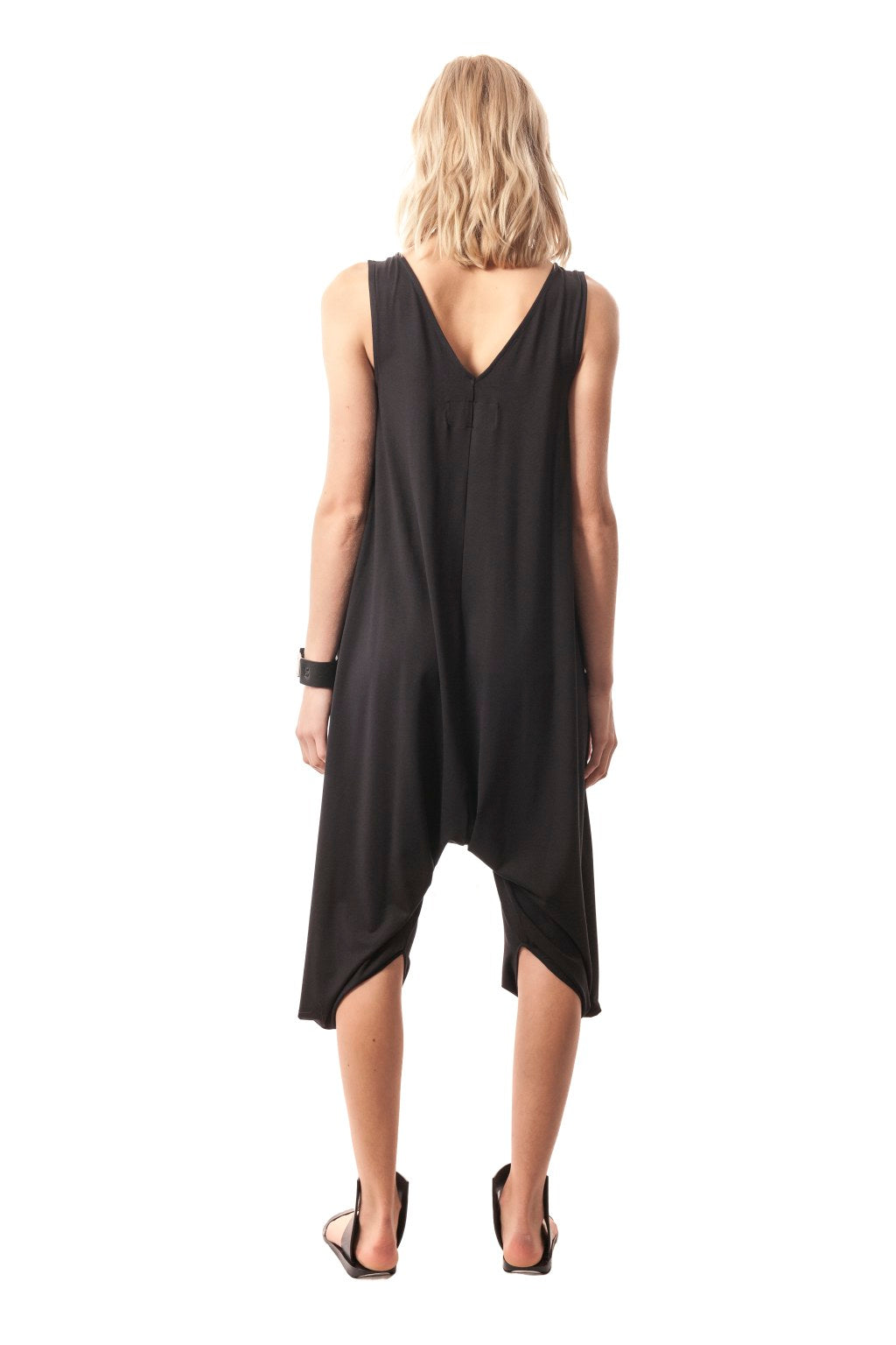 Draped Bamboo Jersey Jumpsuit, comfort