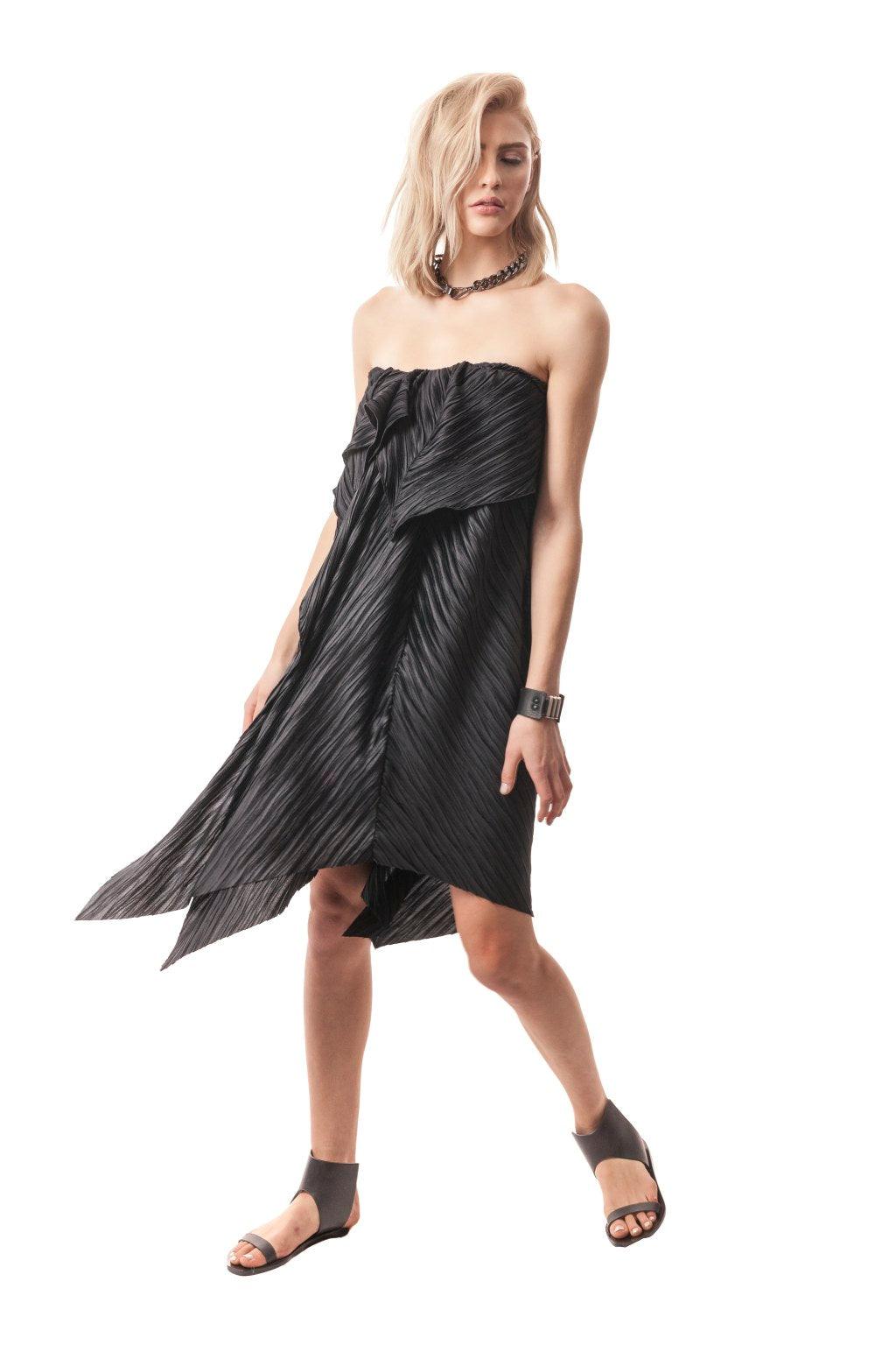 Pleated Convertible + Transformable Pleated Dress/Poncho/Shawl/Skirt/Cape/Wrap