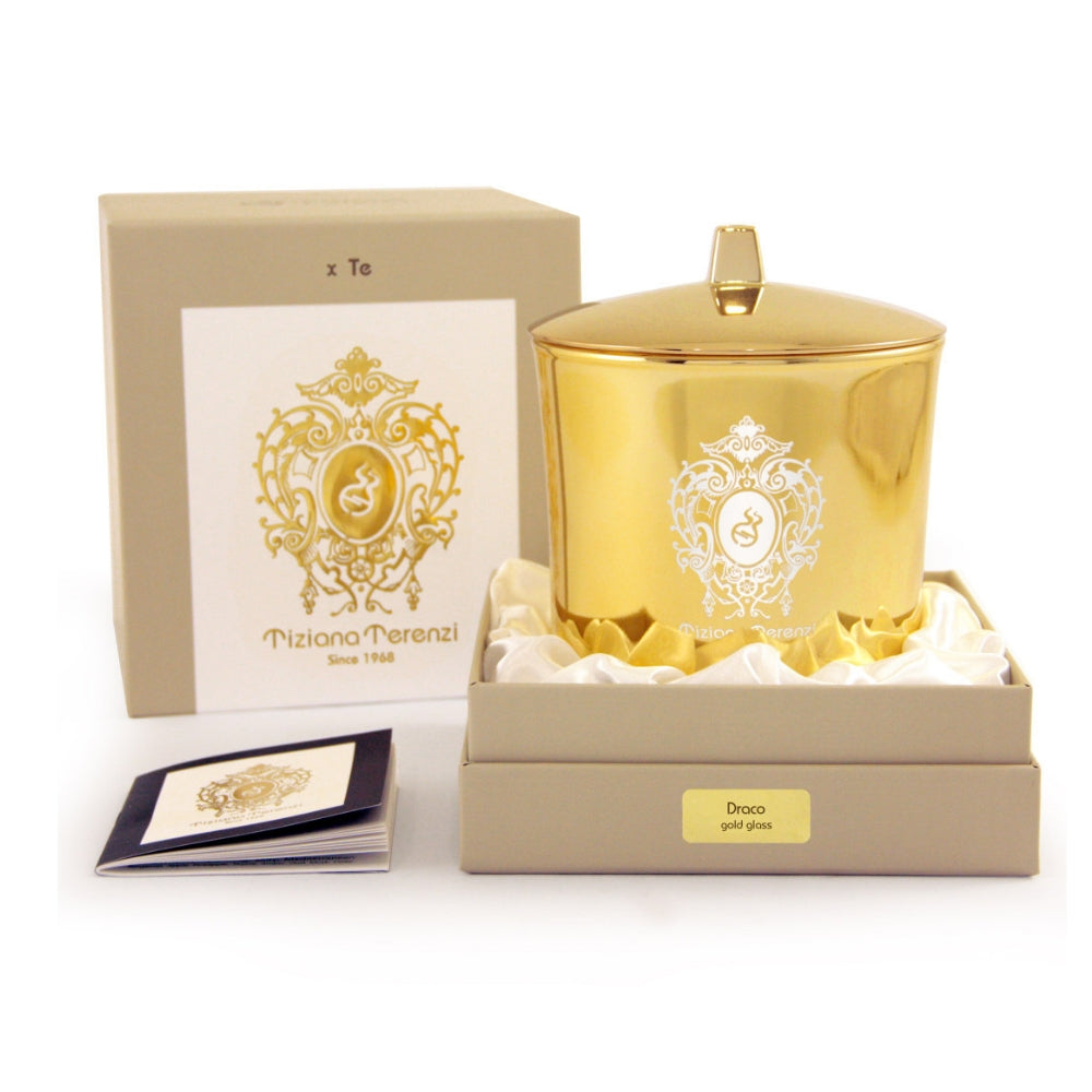 Tiziana Terenzi,  'Draco' Candle, Gold Glass, 6 oz.