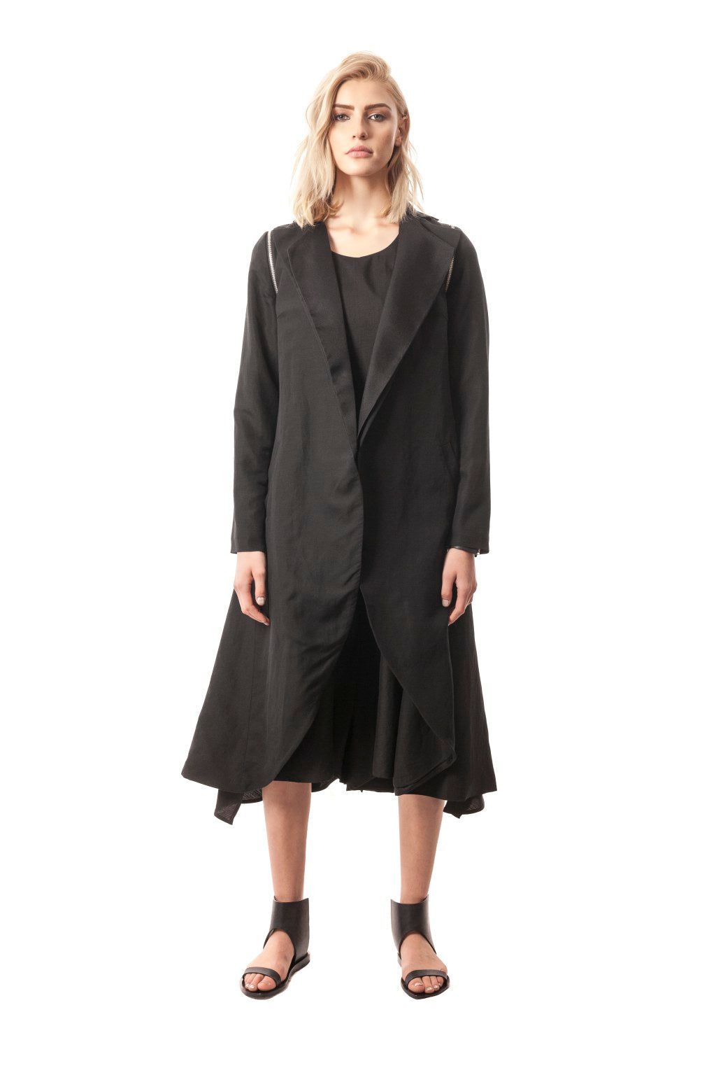 Long Convertible Duster Coat/Vest