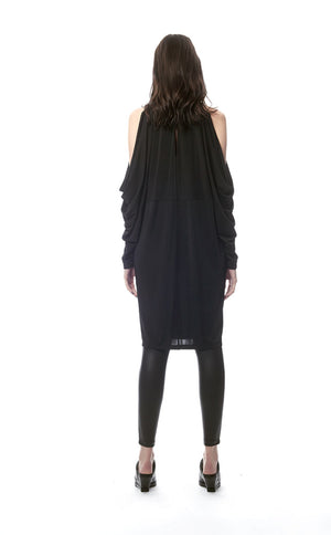 Benedetta Peek-A-Boo Convertible Batwing Dress