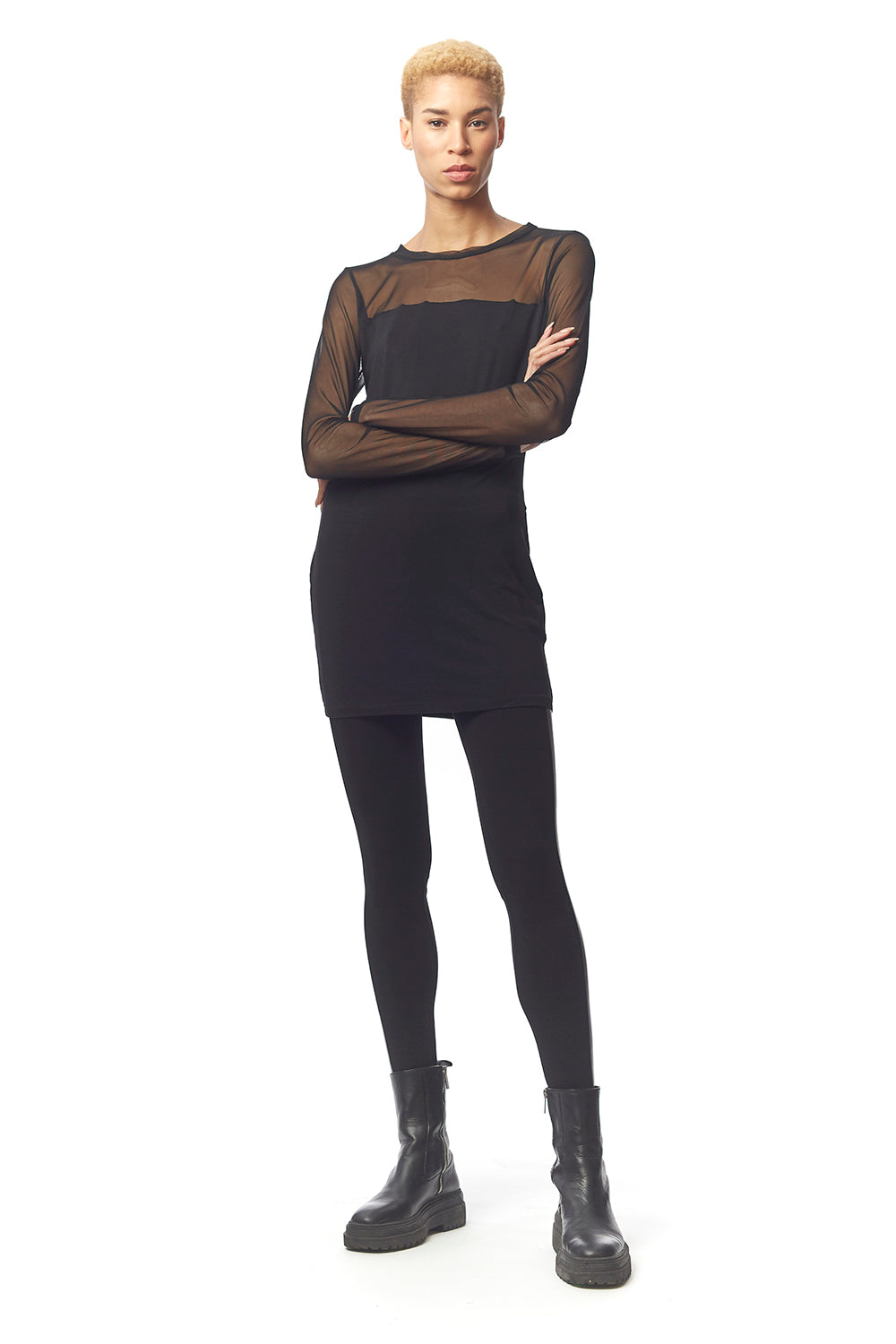 Genova Jersey + Mesh Dress