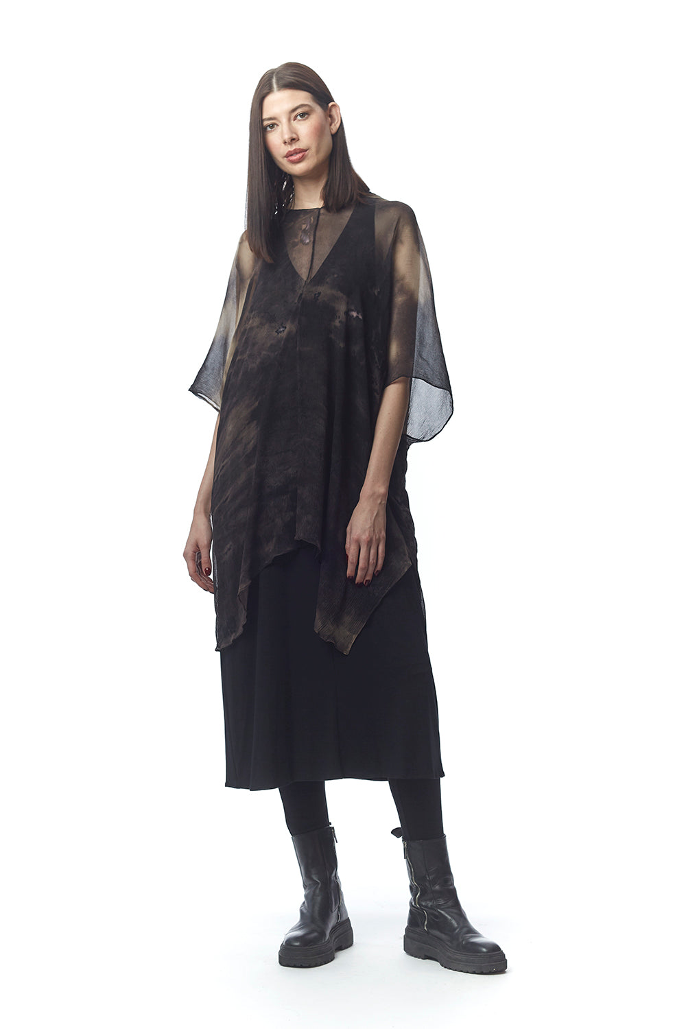 Caserta Kimono Hand-Painted Silk Wrap