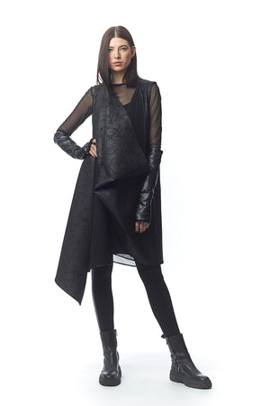 Matrix Neoprene + Leather Coat