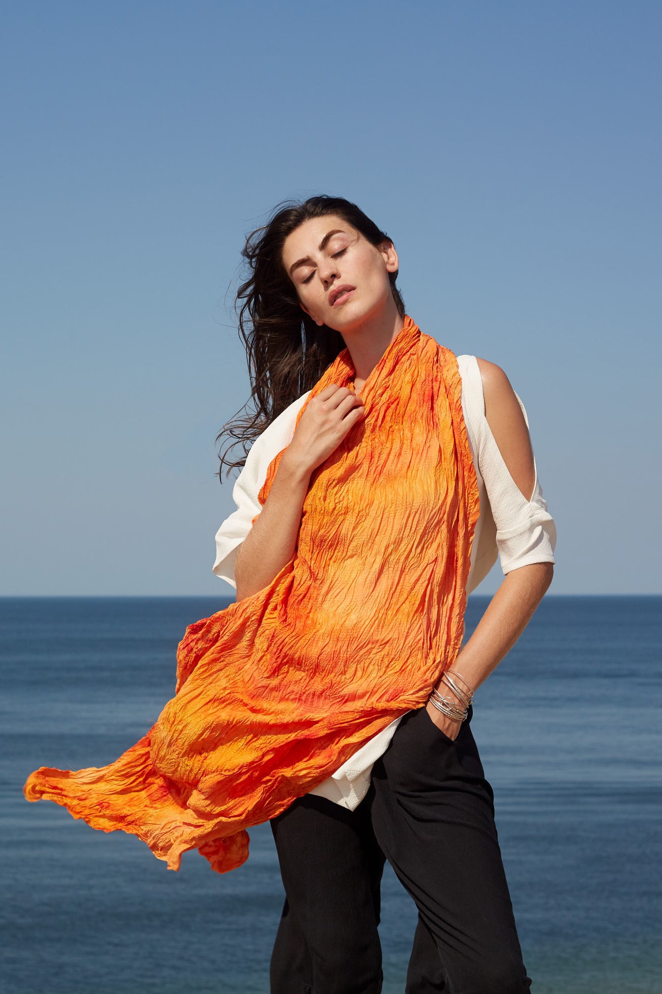 Hand-Painted One-Off San Benedetto Scarf