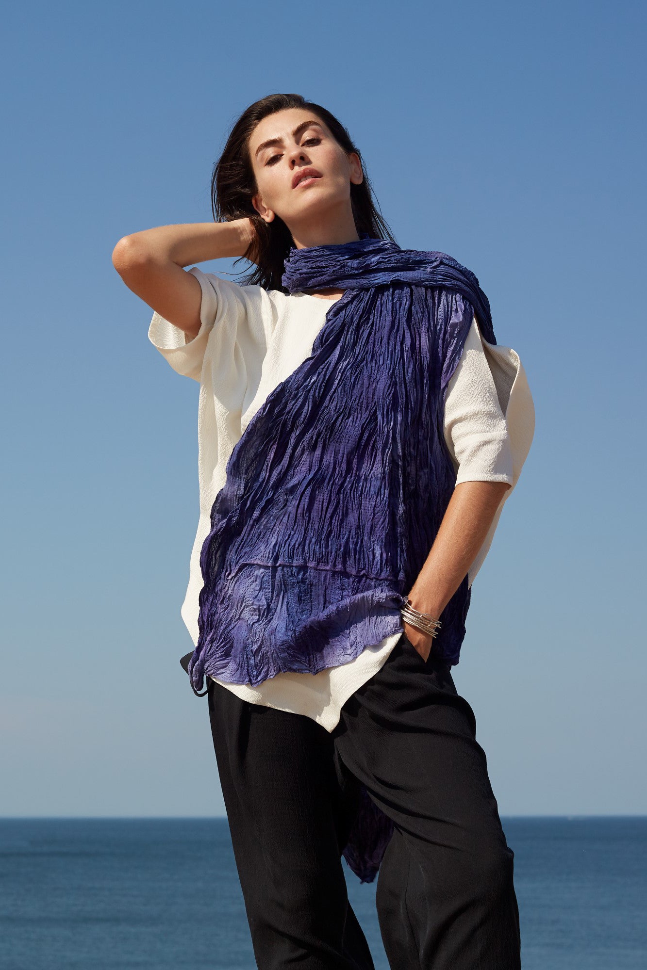 Hand-Painted One-Off San Benedetto Scarf