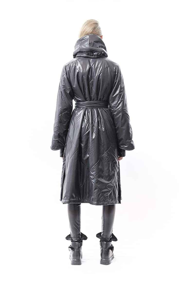 Samurai Hooded Wrap Coat