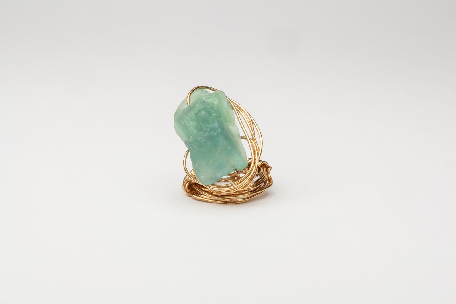 LB Rimella Wrapped Artisan-made Ring oro-gold fluorite
