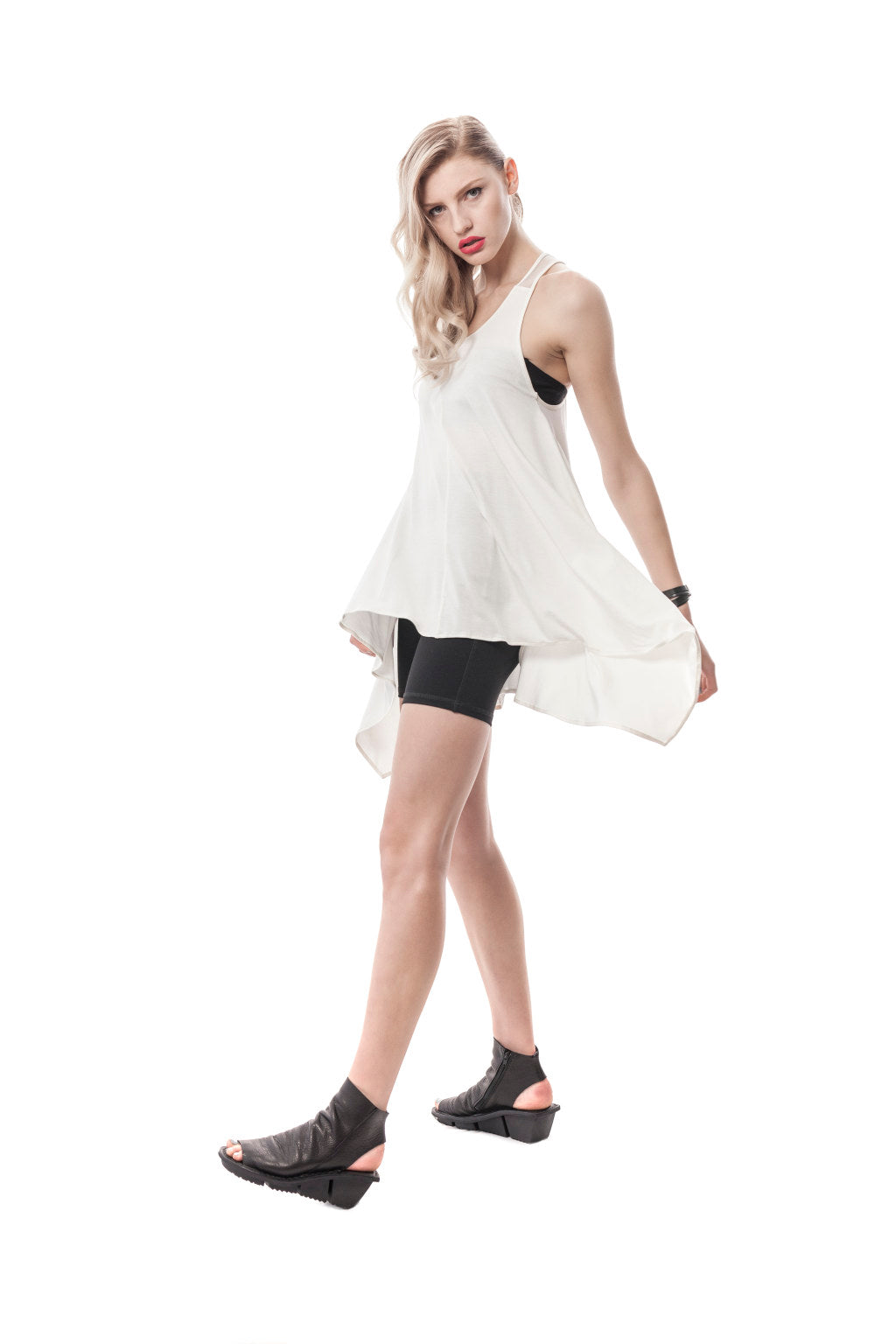 Grey Tula T-Strap Tunic Top